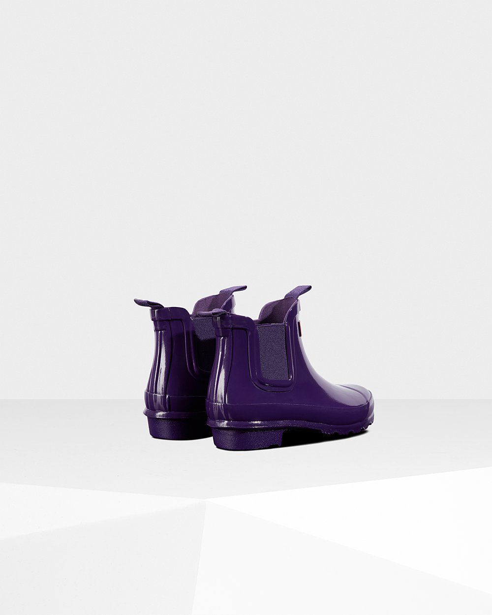 Chelsea Boots Kinderen - Hunter Original Big Gloss - Blauw Paars - 74AYSINHG